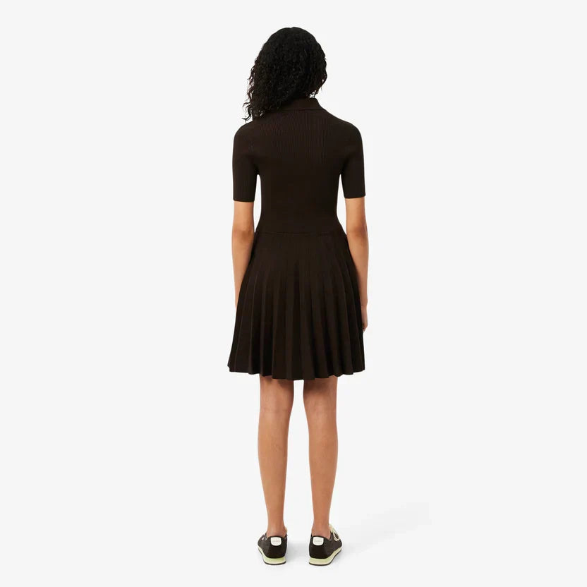 Lacoste Women's Pleated polo collar dress