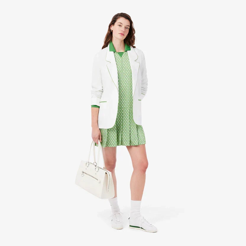 Lacoste Women's Pleated satin polo dress