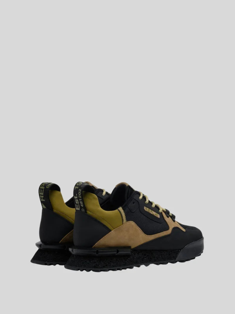 Replay Men's Field speed 25 SA black khaki sneakers