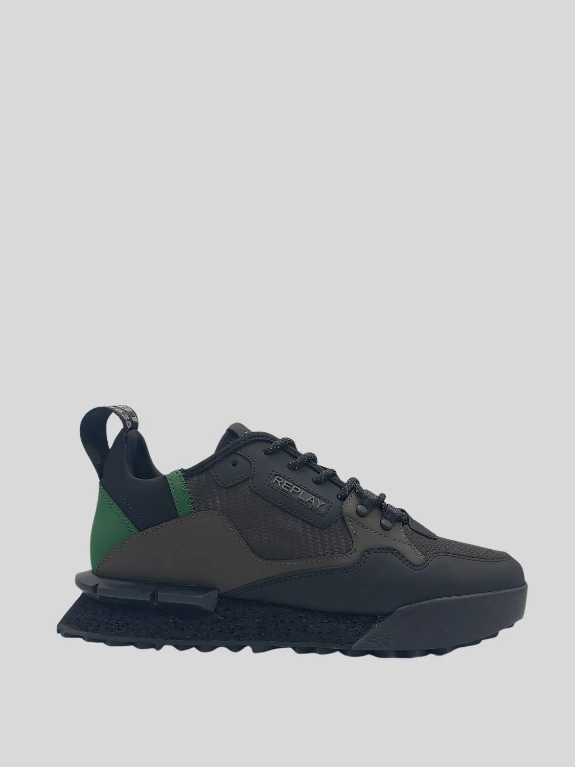 Replay Men's Field speed carbon 25 SA dark grey green sneakers