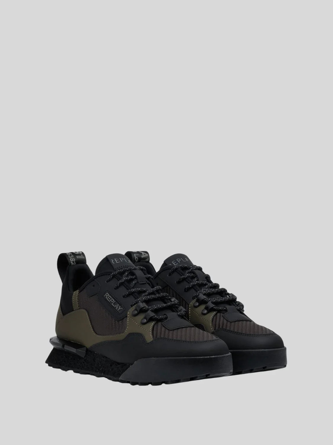 Replay Men's Field Speed Carbon 25 mil green black sneakers