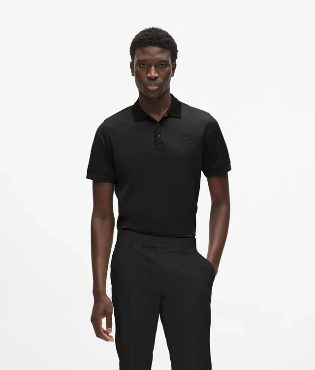Karl Lagerfeld Square-button polo shirt