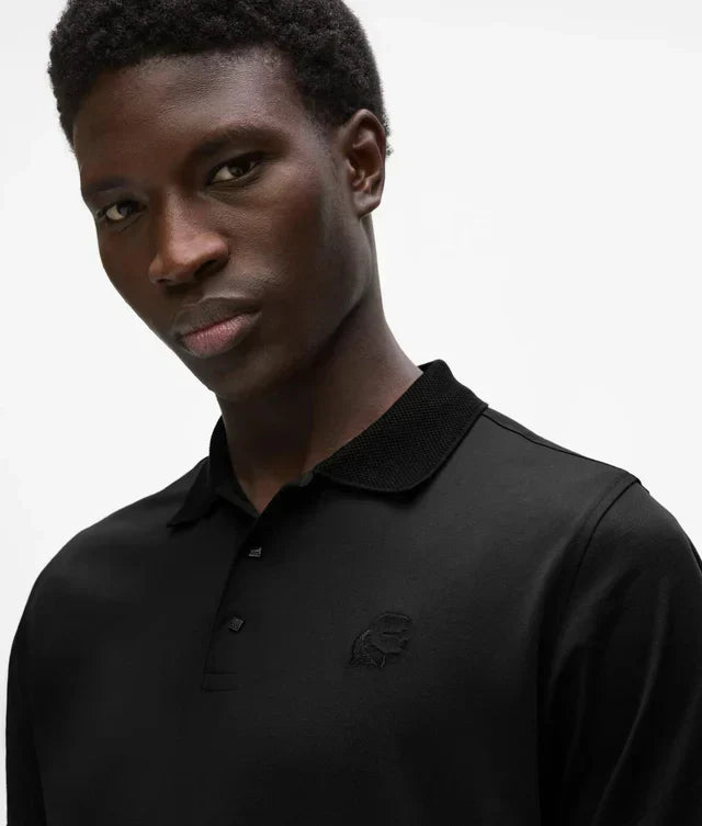 Karl Lagerfeld Square-button polo shirt