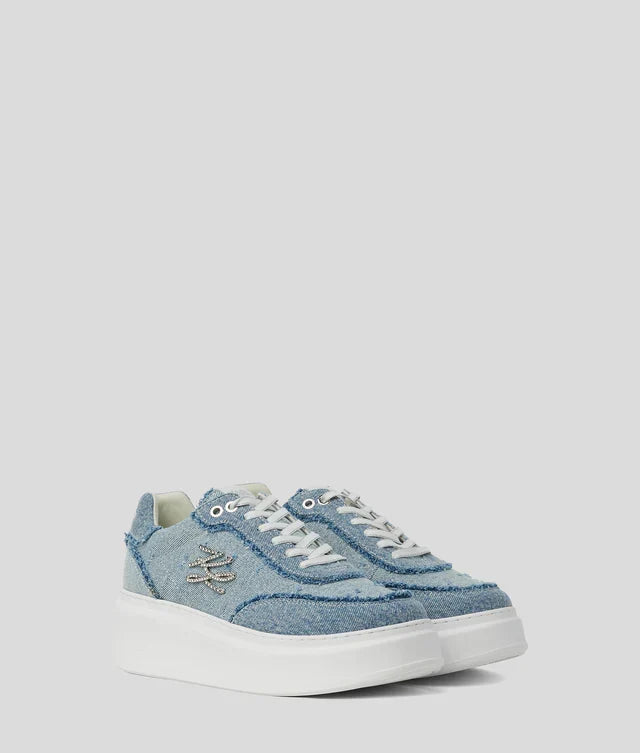 Karl Lagerfeld Women's Anakapri Autograph denim sneakers