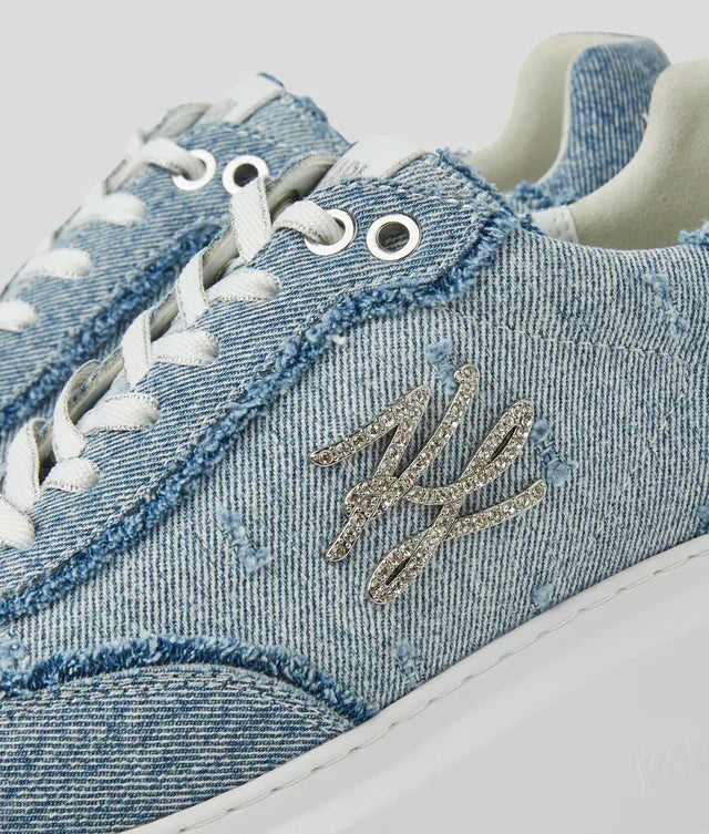 Karl Lagerfeld Women's Anakapri Autograph denim sneakers