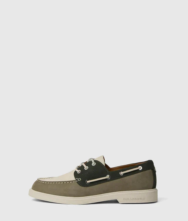 Karl Lagerfeld Kori tri-color boat shoes