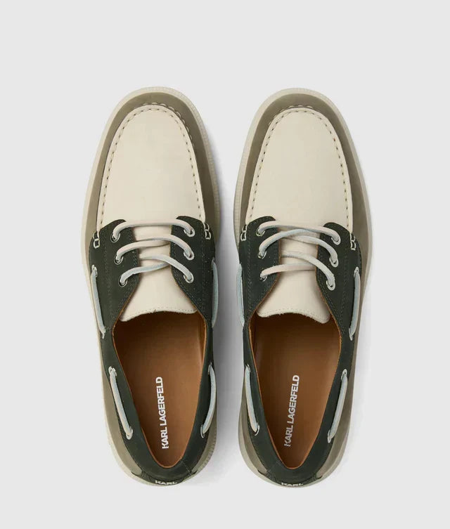 Karl Lagerfeld Kori tri-color boat shoes