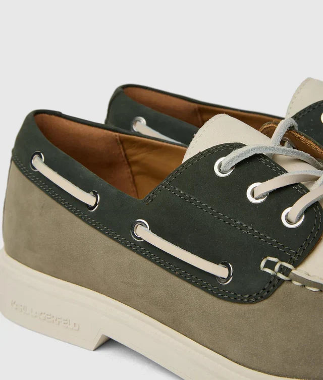 Karl Lagerfeld Kori tri-color boat shoes