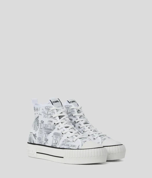 Karl Lagerfeld Women's KL x Jorge Parra high-top sneakers