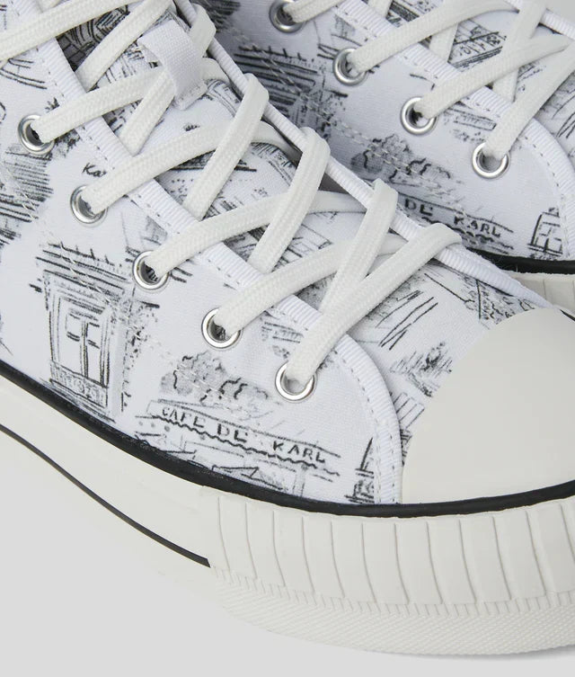 Karl Lagerfeld Women's KL x Jorge Parra high-top sneakers