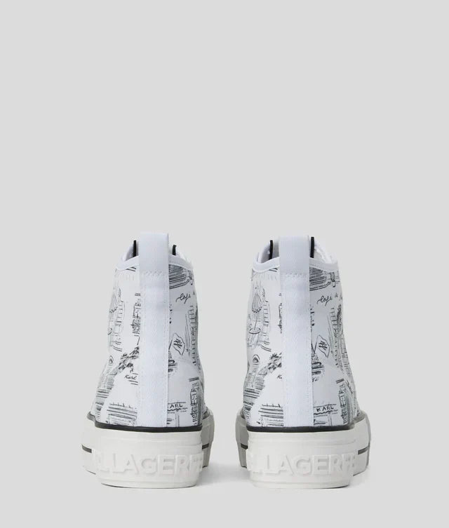 Karl Lagerfeld Women's KL x Jorge Parra high-top sneakers