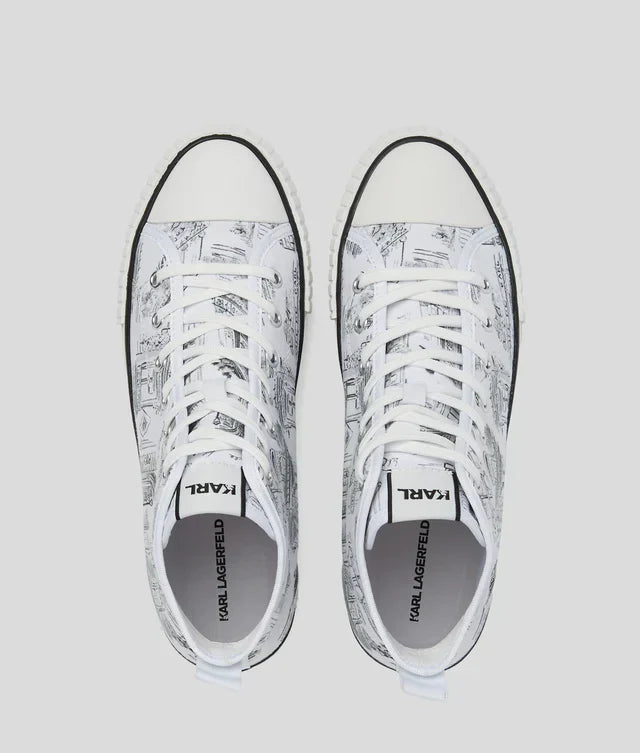 Karl Lagerfeld Women's KL x Jorge Parra high-top sneakers