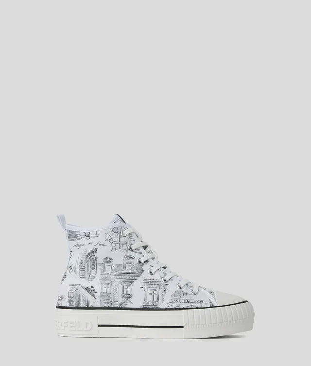 Karl Lagerfeld Women's KL x Jorge Parra high-top sneakers