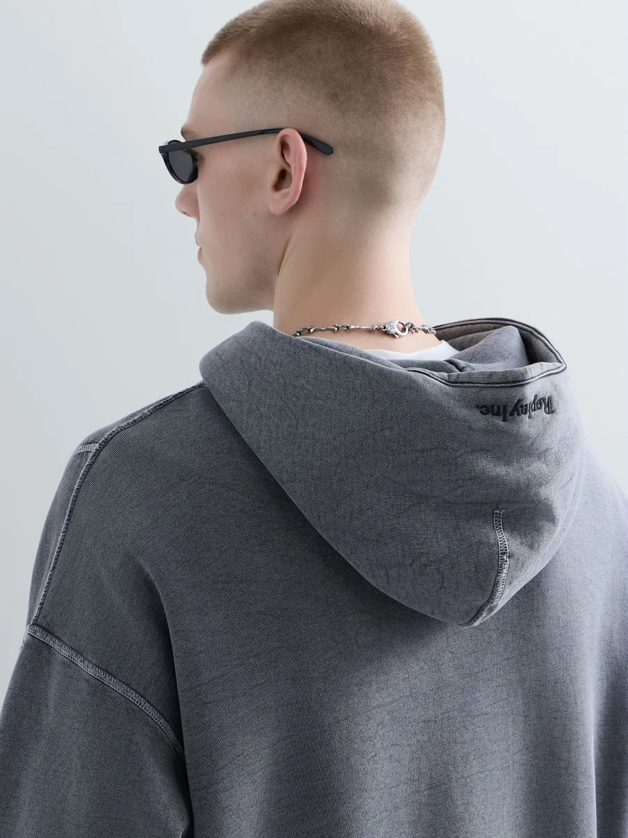 REPLAY INC. UNISEX REVERSED MARBLE HOODIE