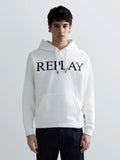 REPLAY MEN'S HOODIE WITH LETTERING