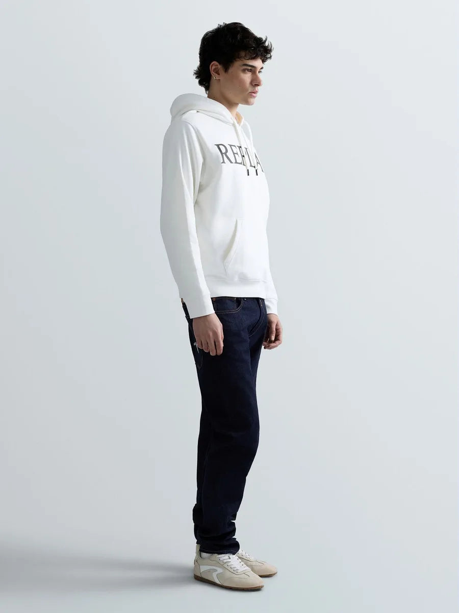 REPLAY MEN'S HOODIE WITH LETTERING