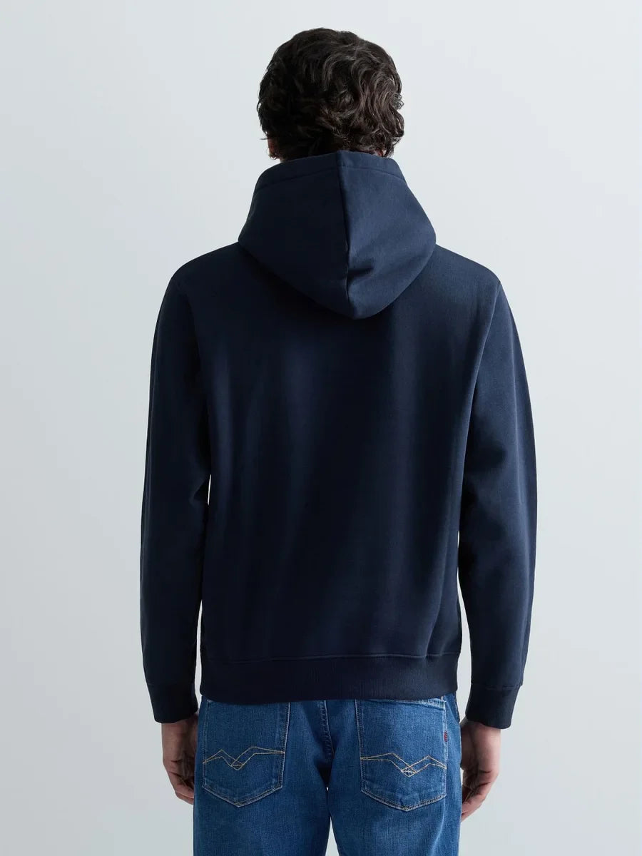 REPLAY MEN'S HOODIE WITH LETTERING