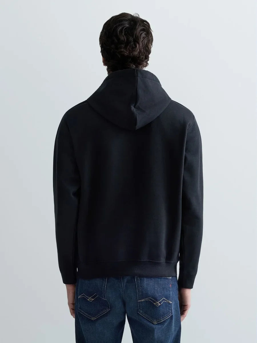 REPLAY MEN'S HOODIE WITH LETTERING