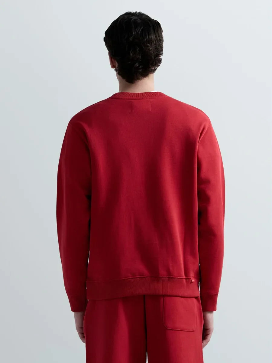 REPLAY MEN'S TERRY COTTON SWEATSHIRT WITH R EMBROIDERY