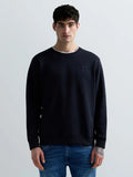 REPLAY MEN'S TERRY COTTON SWEATSHIRT WITH EMBROIDERY