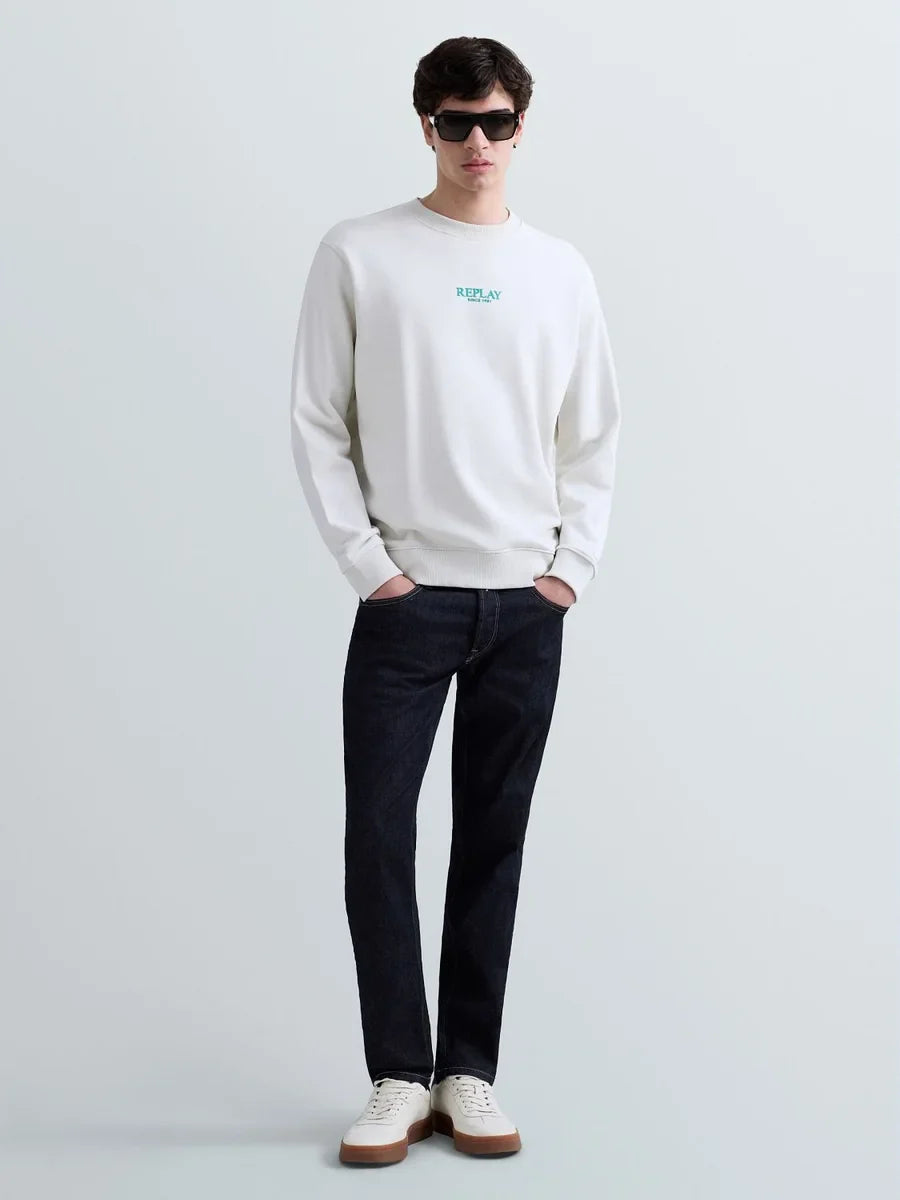 REPLAY MEN'S 1981 TERRY COTTON SWEATSHIRT