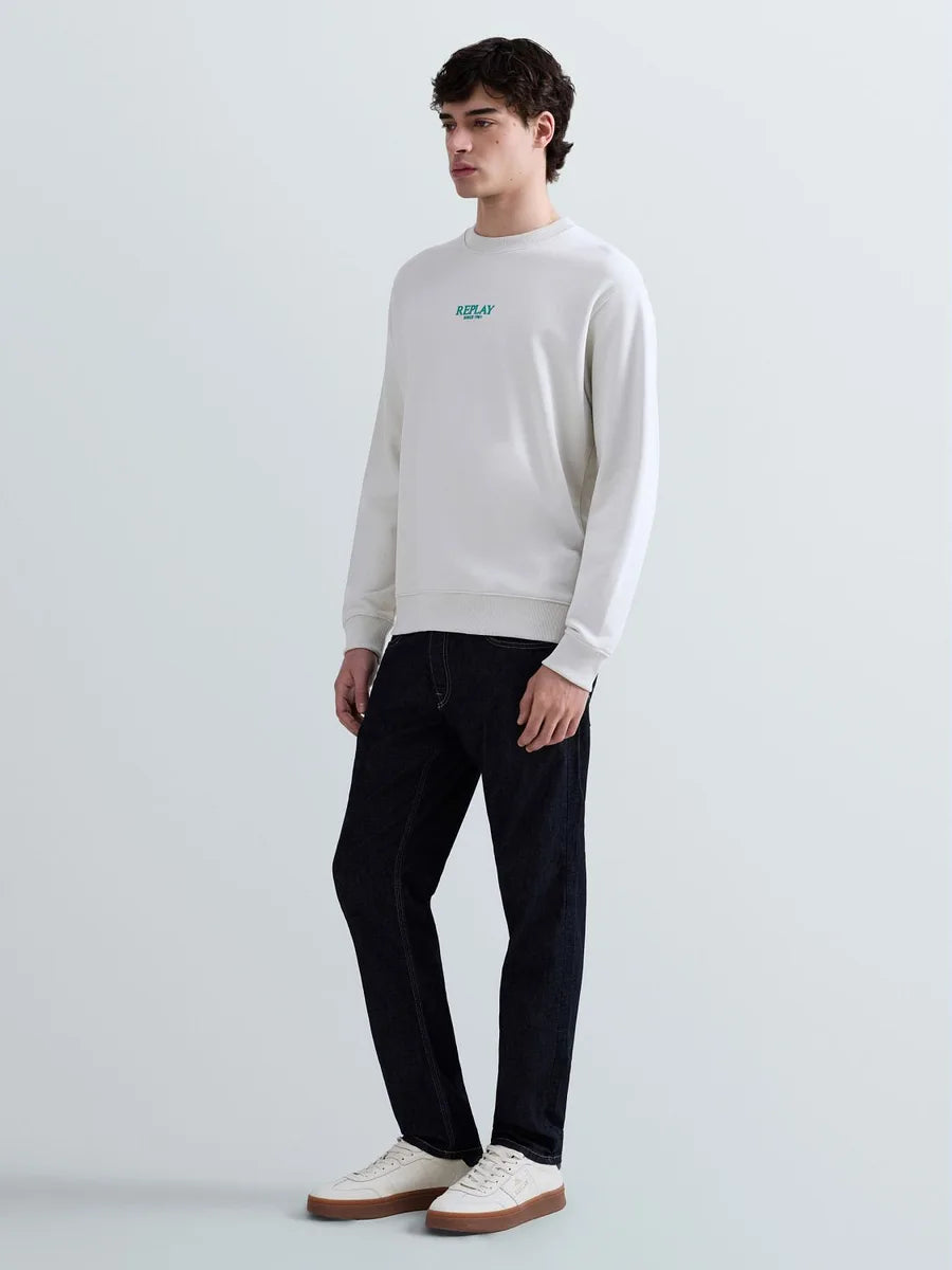 REPLAY MEN'S 1981 TERRY COTTON SWEATSHIRT