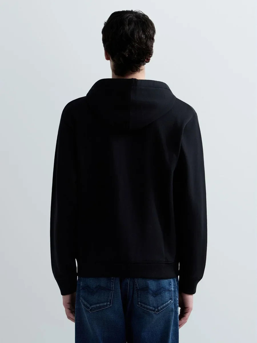 REPLAY MEN'S TERRY COTTON ZIP-UP HOODIE
