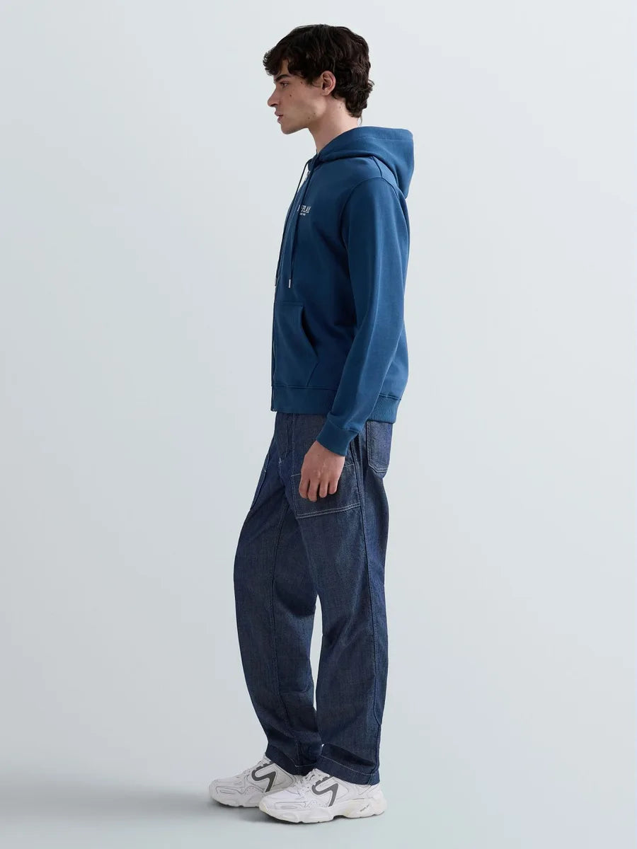 REPLAY MEN'S TERRY COTTON ZIP-UP HOODIE