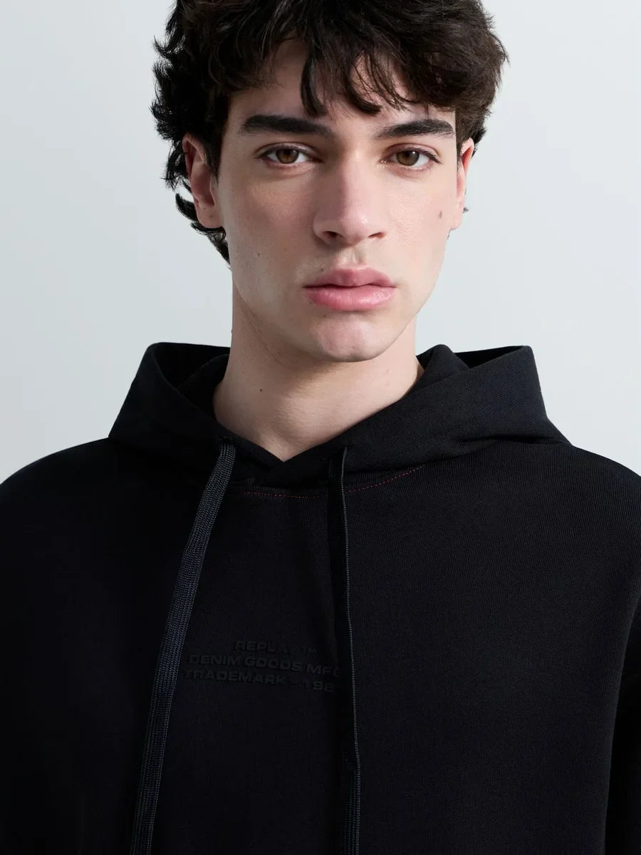 REPLAY MEN'S TERRY COTTON HOODIE