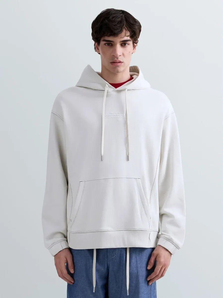 REPLAY MEN'S TERRY COTTON HOODIE