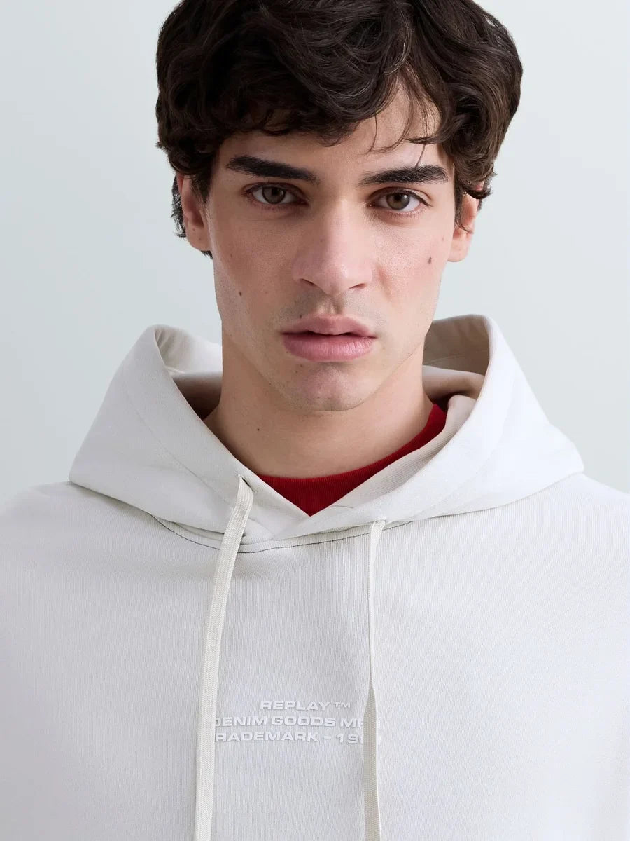 REPLAY MEN'S TERRY COTTON HOODIE