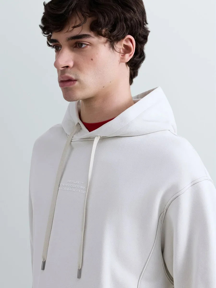 REPLAY MEN'S TERRY COTTON HOODIE