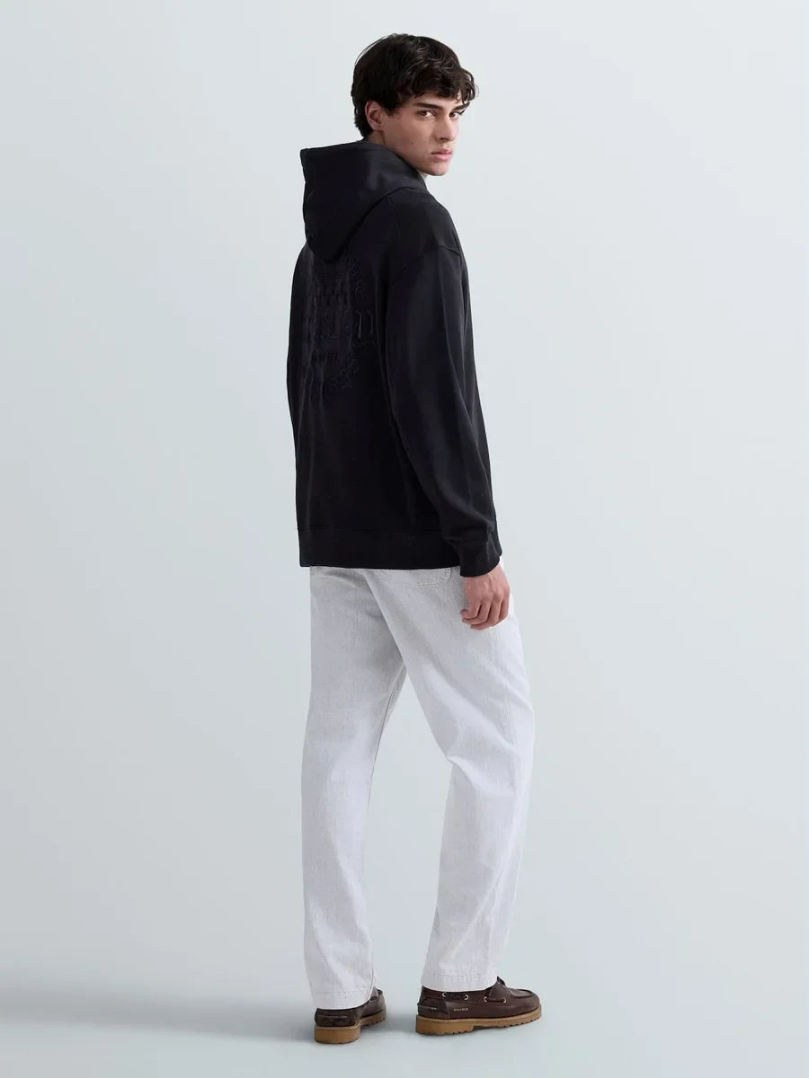 REPLAY MEN'S COTTON HOODY WITH LOGO