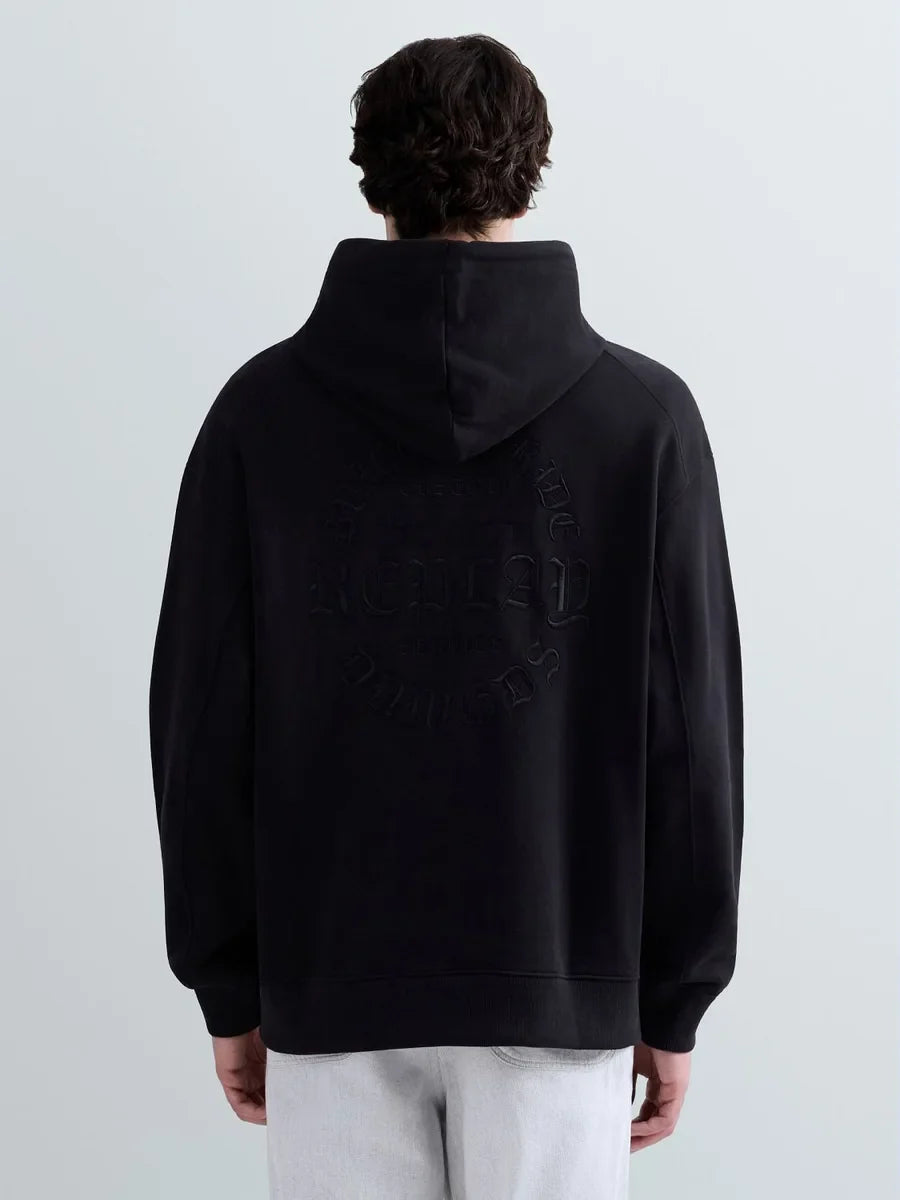 REPLAY MEN'S COTTON HOODY WITH LOGO