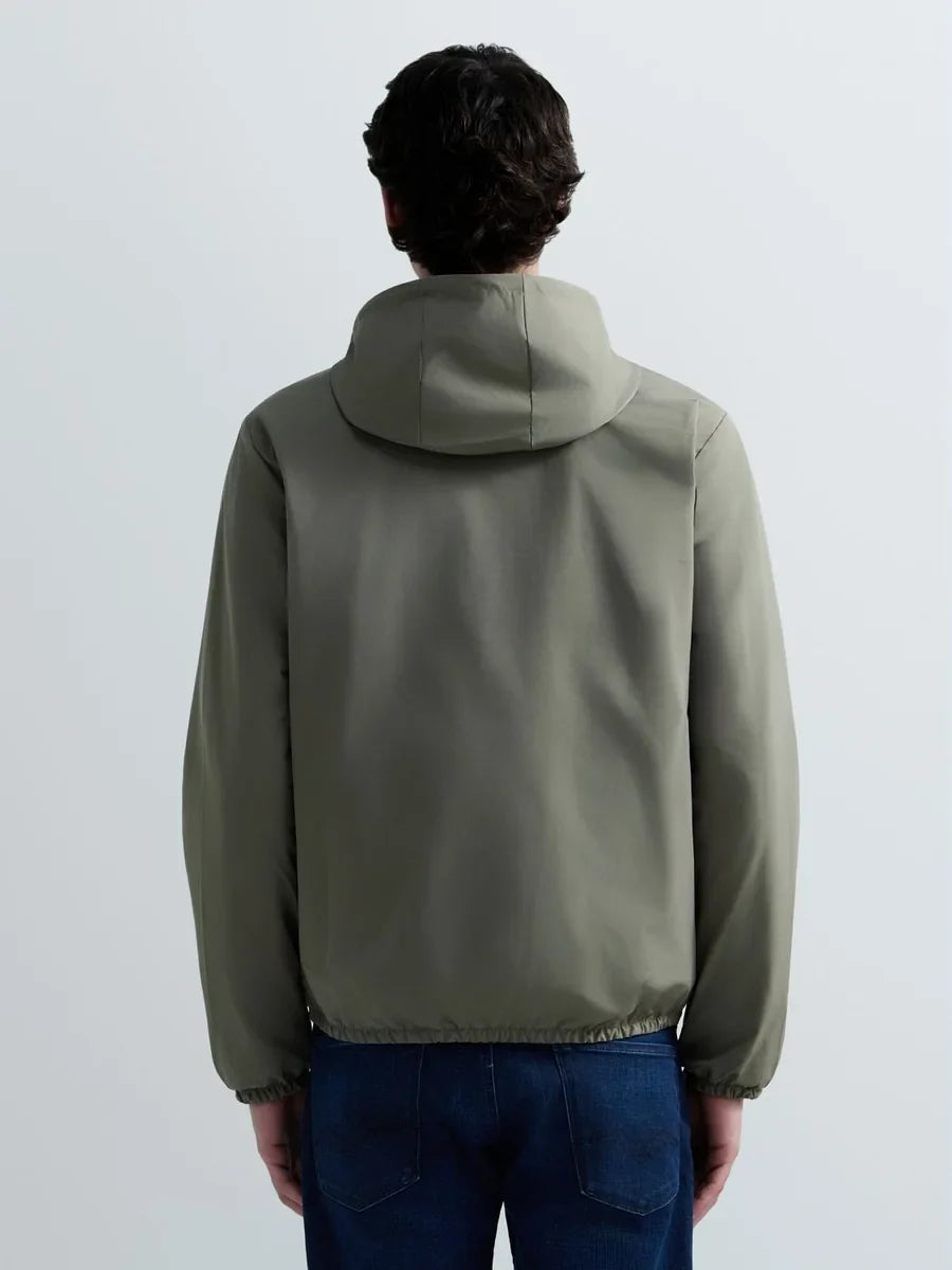 REPLAY MEN'S JACKET WITH HOOD AND R LOGO
