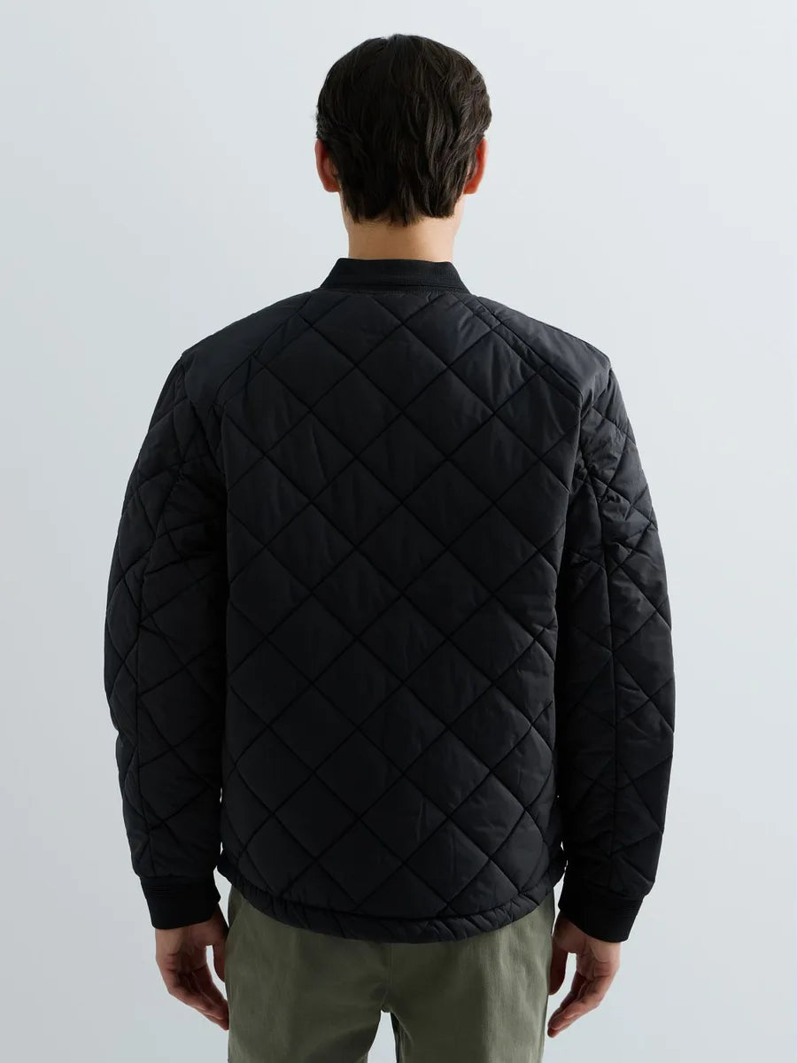 REPLAY MEN'S QUILTED RIPSTOP BOMBER JACKET