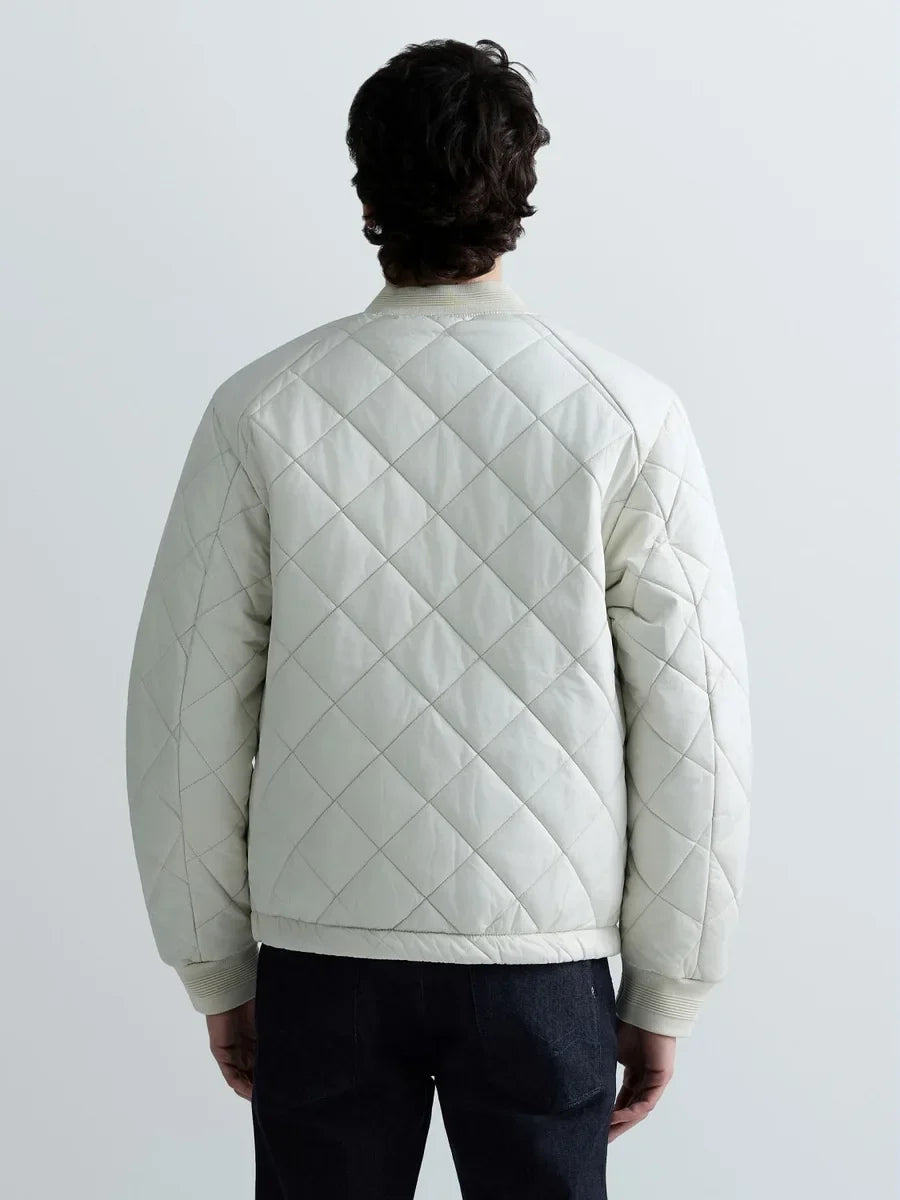 REPLAY MEN'S QUILTED RIPSTOP BOMBER JACKET