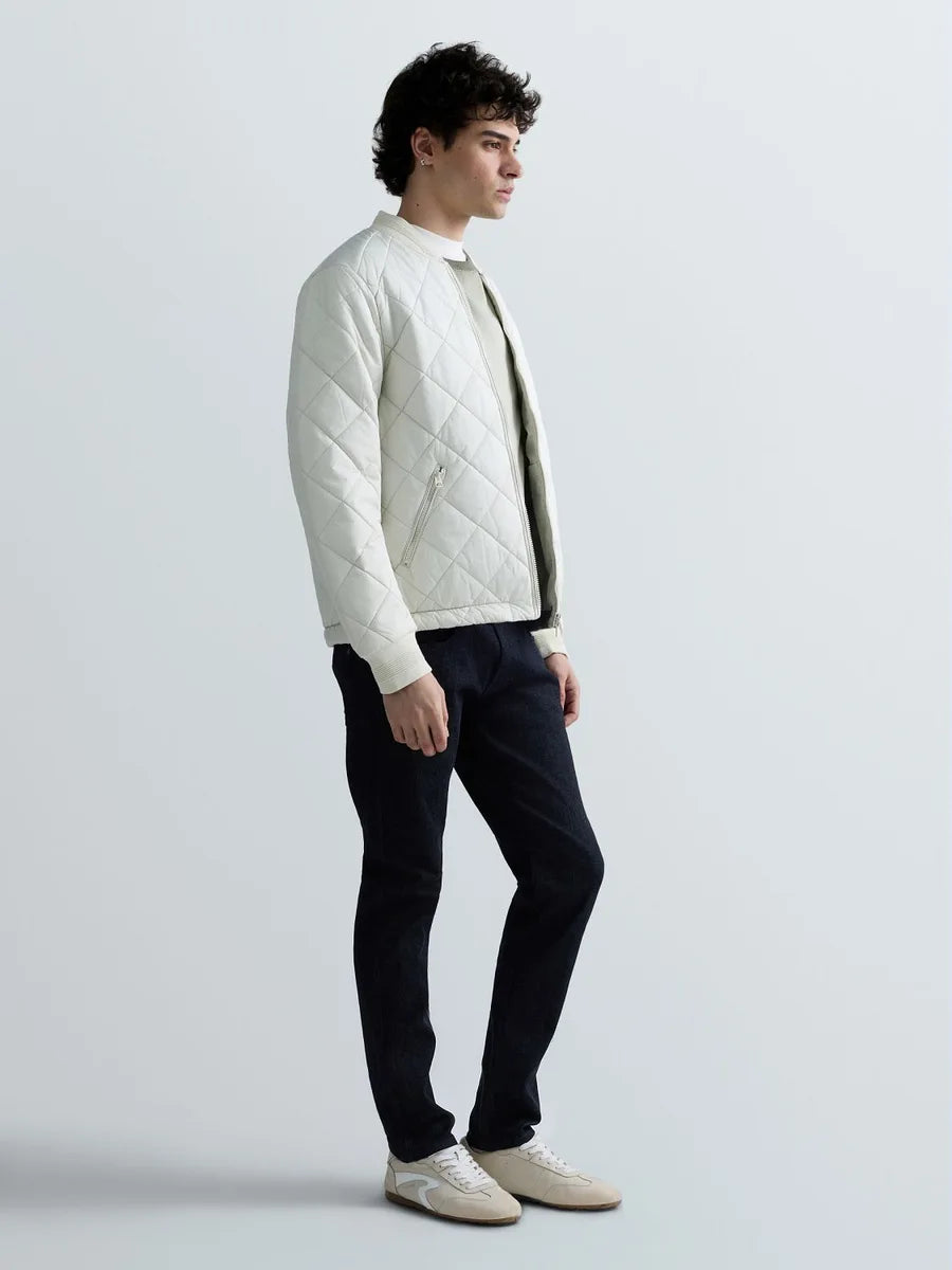 REPLAY MEN'S QUILTED RIPSTOP BOMBER JACKET