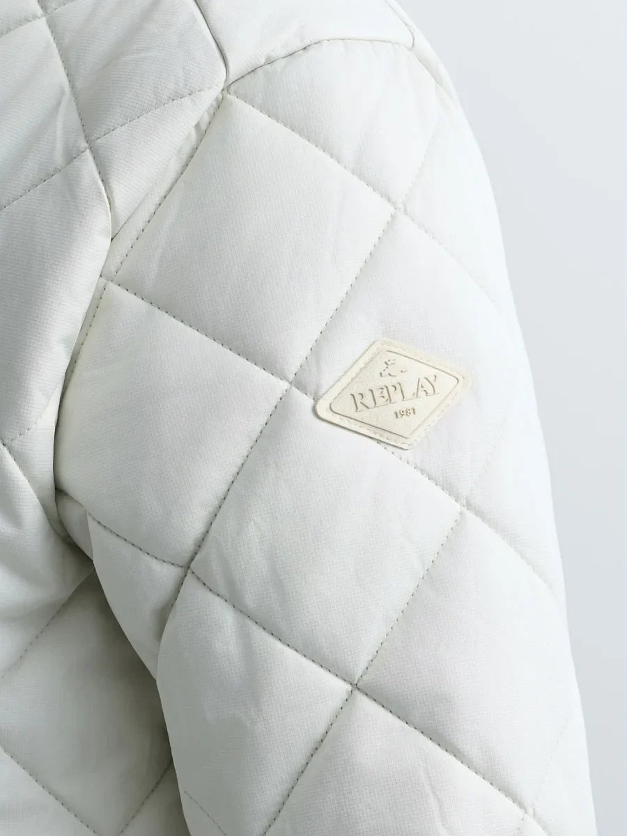 REPLAY MEN'S QUILTED RIPSTOP BOMBER JACKET