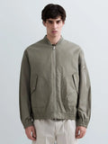 REPLAY MEN'S TWILL BOMBER WITH LETTERING