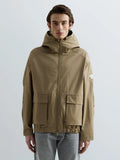 REPLAY MEN'S HOODED TWILL JACKET