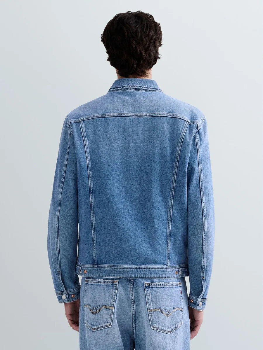 REPLAY MEN'S REGULAR-FIT DENIM JACKET