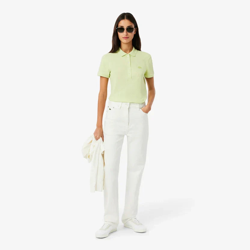 Lacoste Women's L.12.d slim fit stretch petit piqué polo shirt
