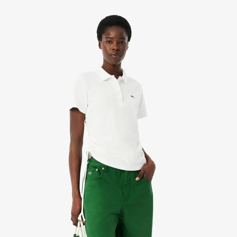 Lacoste Women's Slim fit adjustable piqué polo shirt