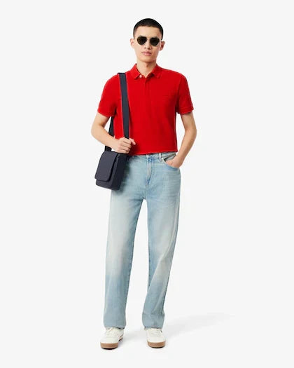 Lacoste Regular fit paris stretch piqué polo shirt