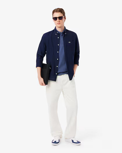Lacoste Regular fit paris stretch piqué polo shirt