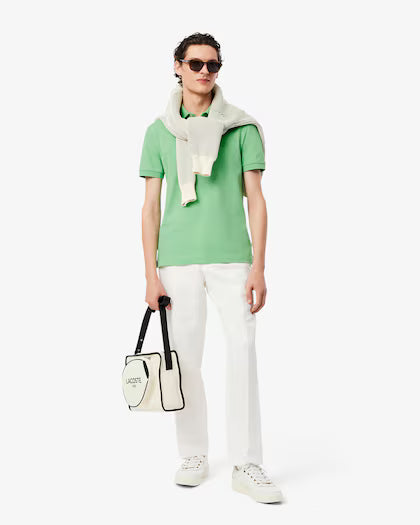 Lacoste Regular fit paris stretch piqué polo shirt