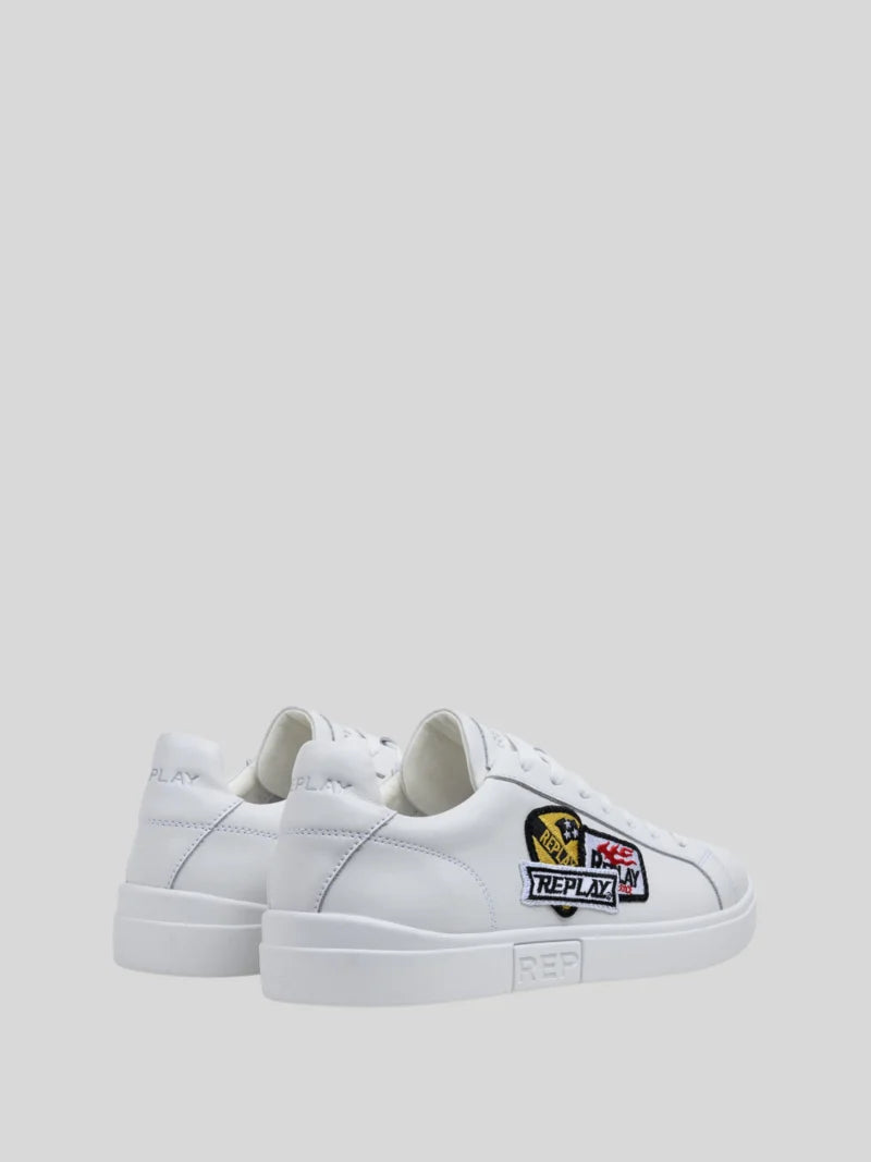 Replay Men's Polys M Combo white sneakers