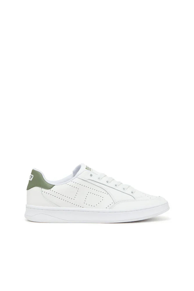 Diesel Men's S-Dakota-Leather sneakers with perforated logo