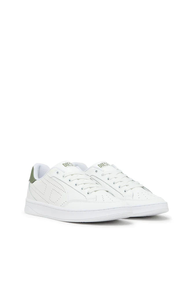 Diesel Men's S-Dakota-Leather sneakers with perforated logo